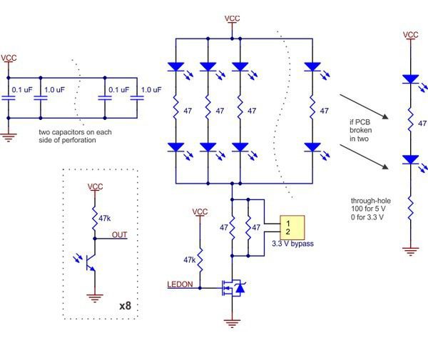 Sensor de línea QTR-8A Analogico Sensor de línea QTR-8A Analogico - Imagen 4