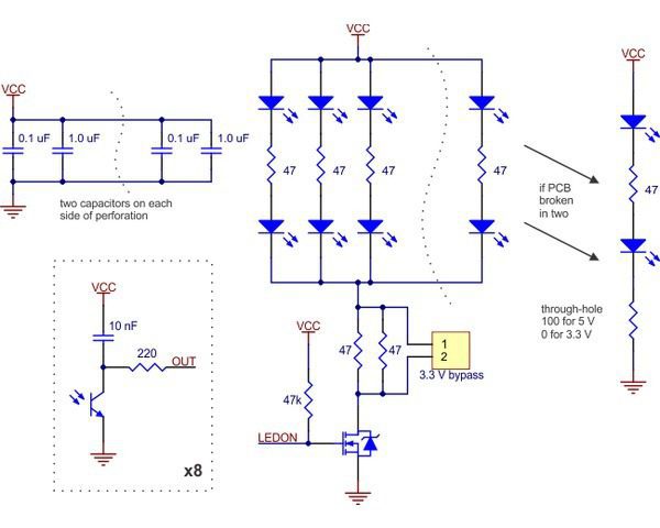 Sensor de linea QTR-8RC Digital Sensor de linea QTR-8RC Digital - Imagen 4