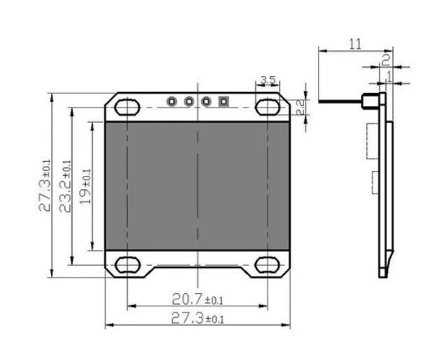 Display OLED 0.96" I2C 128x64 SSD1306 Bajo Consumo Display OLED 0.96" I2C 128x64 SSD1306 Bajo Consumo - Imagen 3