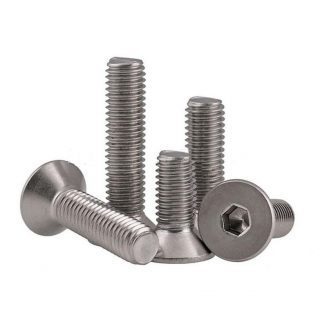 Tornillo M2 Cabeza Plana Hexagonal Acero Inoxidable x10