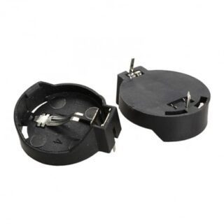 Porta pila CR2016 CR2025 CR2032 negro ABS