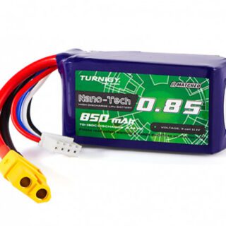 Batería LiPo 3S 850mAh 11.1V 70-140C con Conector XT60
