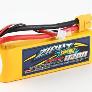 Batería LiPo ZIPPY 2200mAh 2S 7.4V 60C con Conector XT60