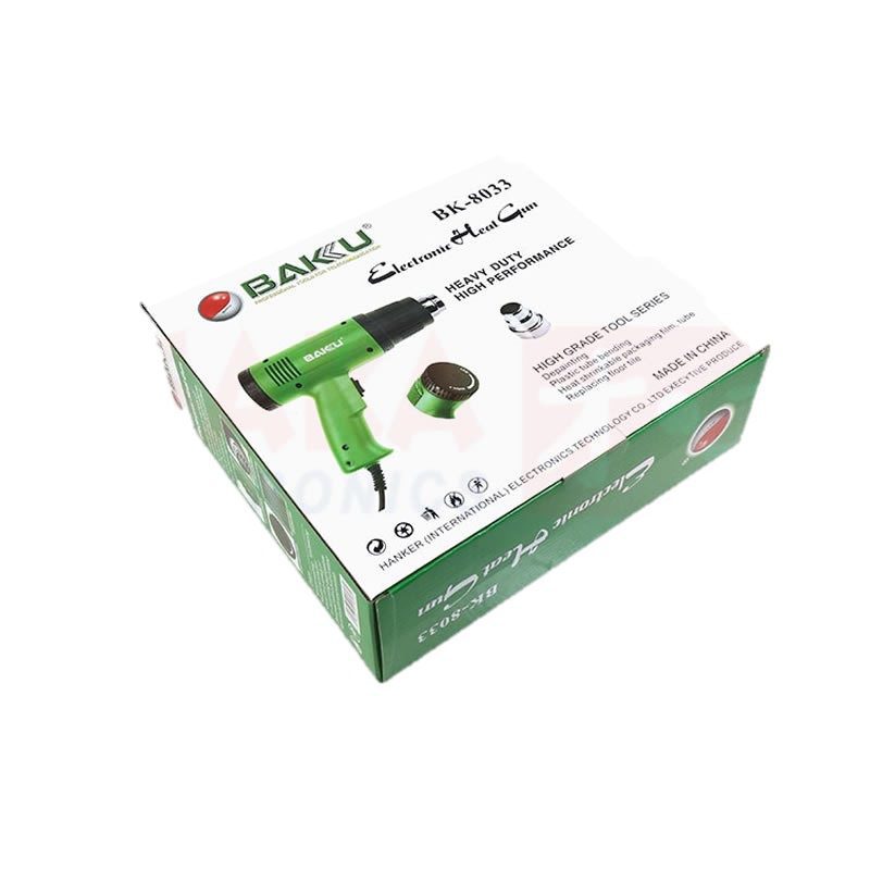 Pistola de Calor Baku BK-8033 1600W Temperatura Ajustable Pistola de Calor Baku BK-8033 1600W Temperatura Ajustable - Imagen 2