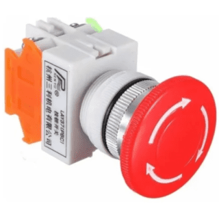 Interruptor de Parada de Emergencia 600V 10A 22mm DPST
