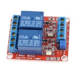 Módulo Relé Optoacoplador 2 Canales 24V H/L Level