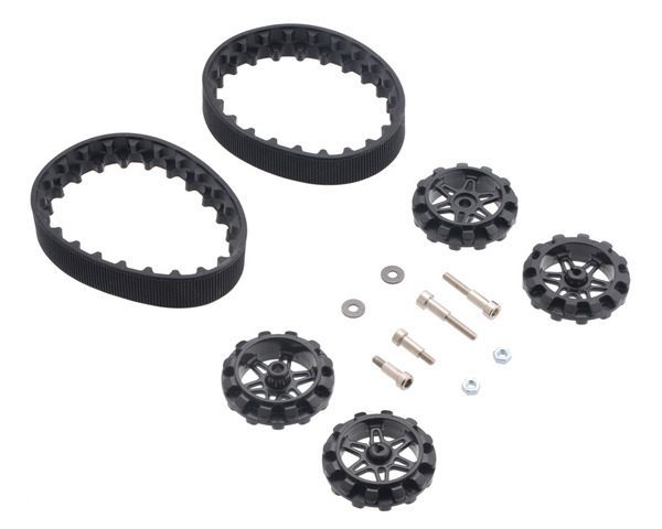 Sistema de Orugas de Silicona 22T con Ruedas Dentadas Sistema de Orugas de Silicona 22T con Ruedas Dentadas