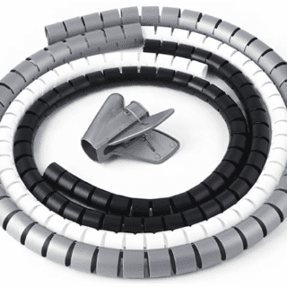 Organizador de cables en espiral Flexible 10mm - 2mt