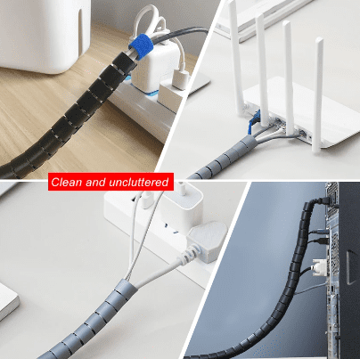 Organizador de cables en espiral Flexible 10mm - 2mt Organizador de cables en espiral Flexible 10mm - 2mt - Imagen 3