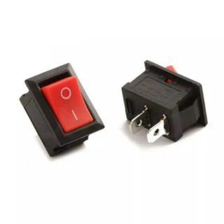 Mini switch 2 posiciones 10x15mm - Rojo