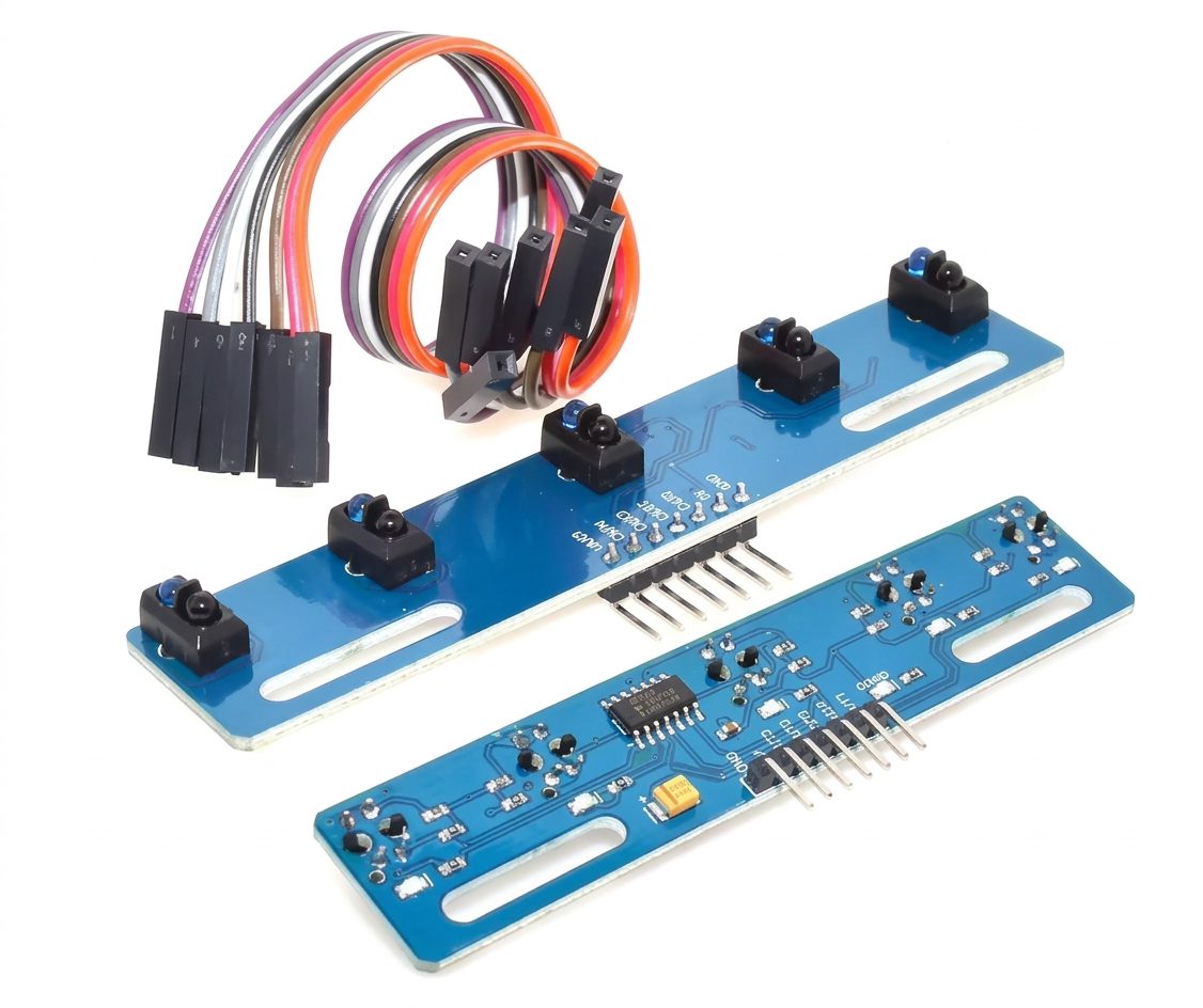 Sensor seguidor de línea Infrarrojo de 4 y 5 Canales Sensor seguidor de línea Infrarrojo de 4 y 5 Canales - Imagen 4