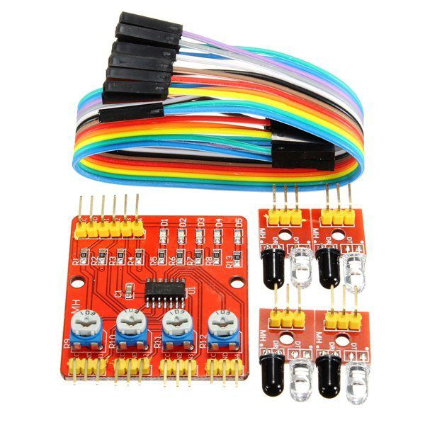 Sensor seguidor de línea Infrarrojo de 4 y 5 Canales Sensor seguidor de línea Infrarrojo de 4 y 5 Canales - Imagen 5