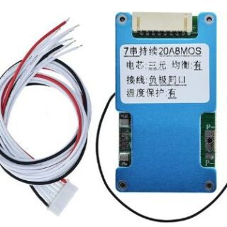 Cargador de baterías de Litio 18650 BMS 7S 20A