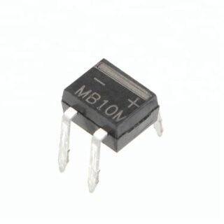 Puente rectificador MB10M 1000V 0.5A THT