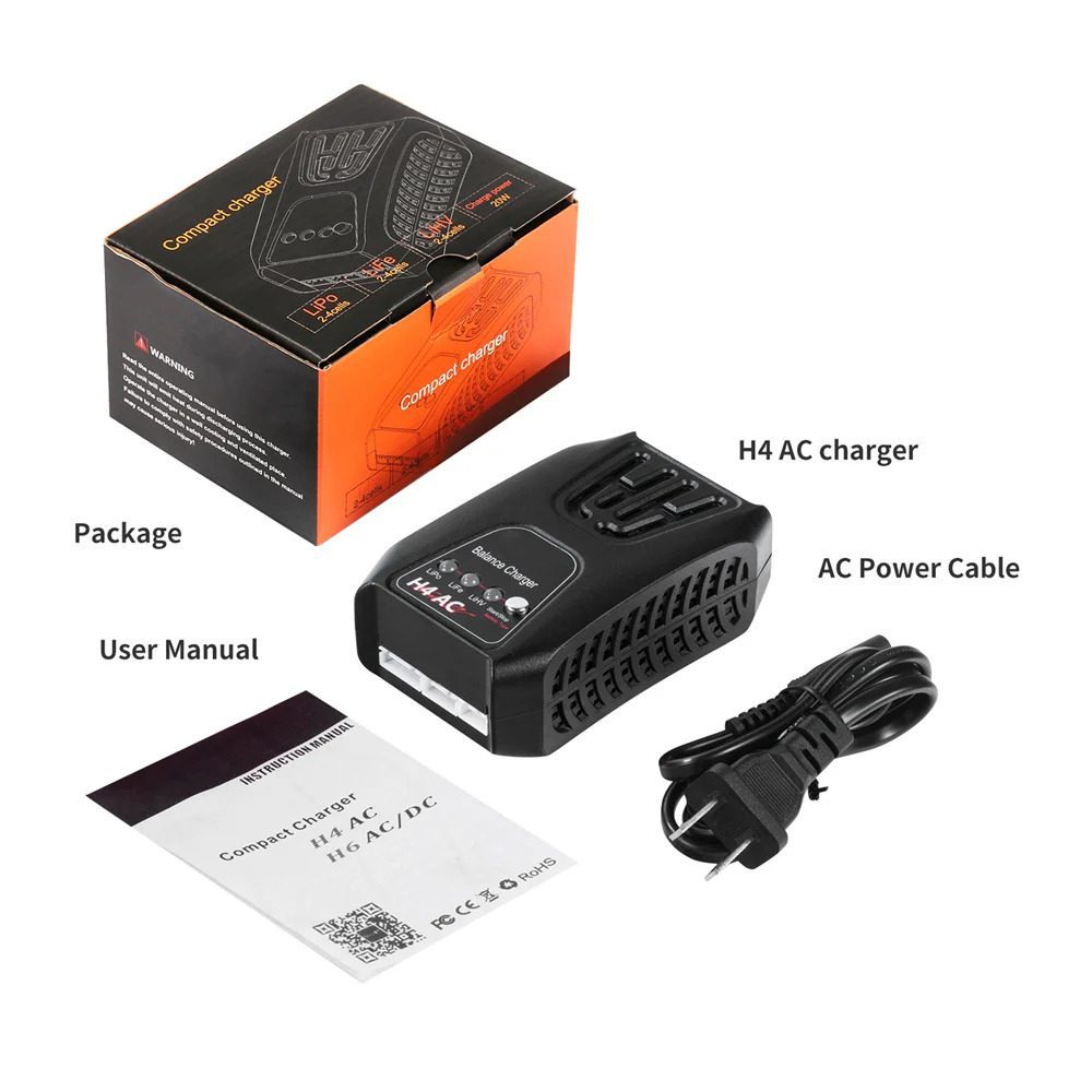 Cargador de Baterías Lipo H4AC 20W 2A Balanceador Cargador de Baterías Lipo H4AC 20W 2A Balanceador - Imagen 4