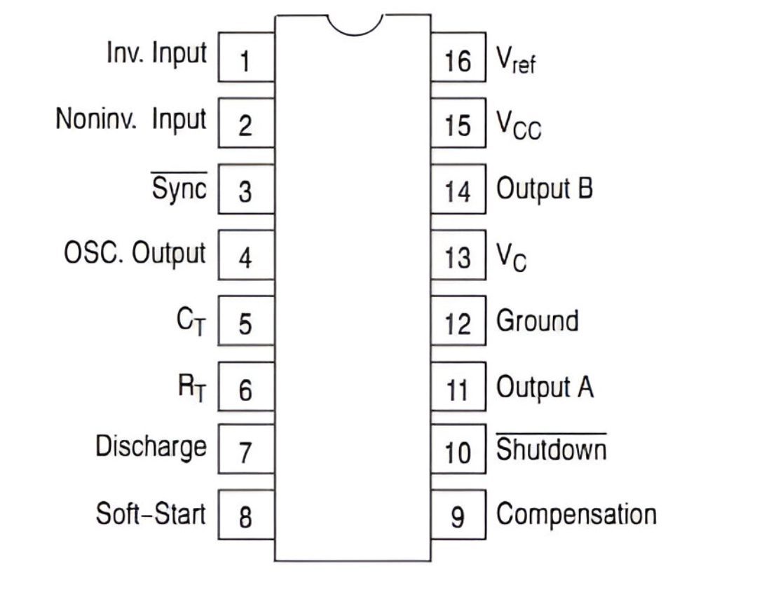 Controlador PWM SG3525AP Controlador PWM SG3525AP - Imagen 2