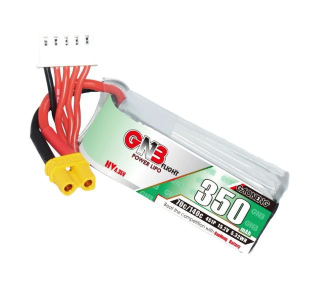 Batería Lipo Gaoneng GNB 4S 350mAh 15.2V 70C con XT30 Batería Lipo Gaoneng GNB 4S 350mAh 15.2V 70C con XT30 - Imagen 3