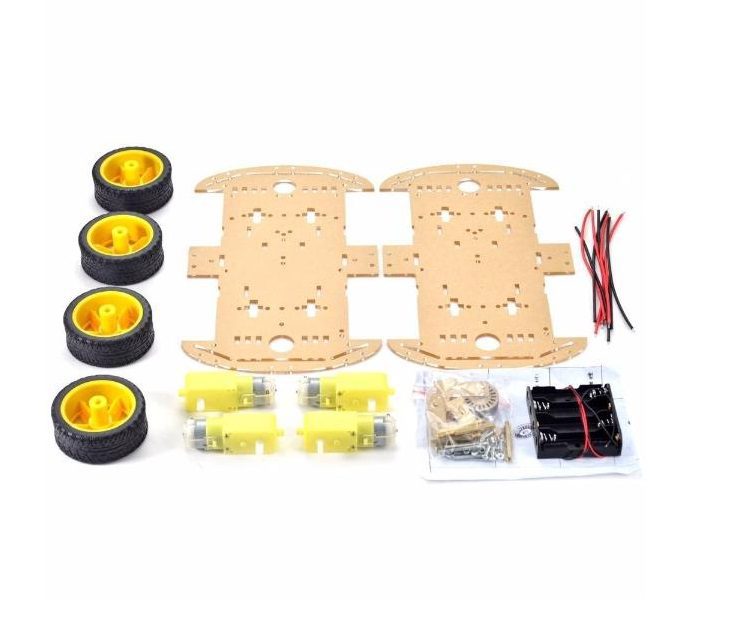 Kit Chasis 4 Llantas – Plataforma completa para robots móviles - 4WD Kit Chasis 4 Llantas – Plataforma completa para robots móviles - 4WD - Imagen 2