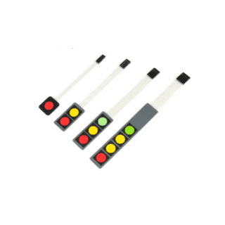 Interruptor de Membrana Botón Extendido 1/2/3/4/5 Teclas