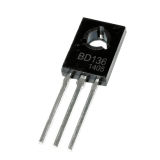 Transistor BD136 TO-126 PNP de Potencia Media