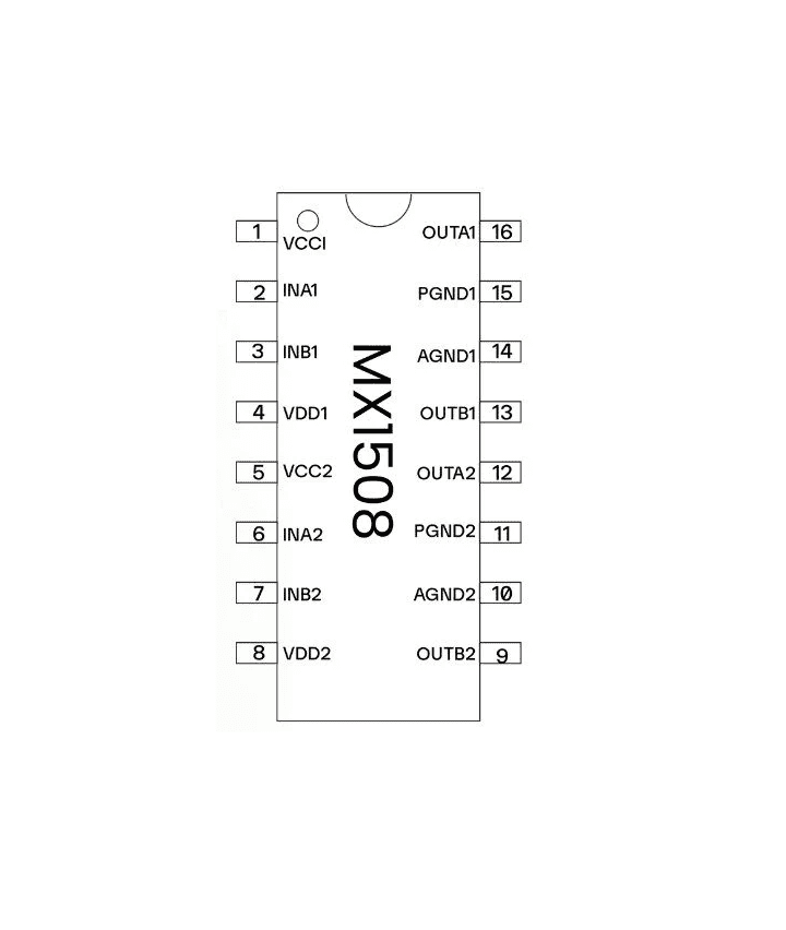 Driver de Motor MX1508 Controlador Dual Puente H Driver de Motor MX1508 Controlador Dual Puente H - Imagen 3