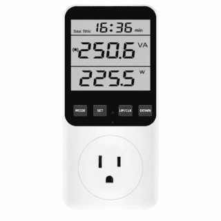 Medidor Digital de Consumo Eléctrico AC 220V – Vatímetro kWh con Enchufe US