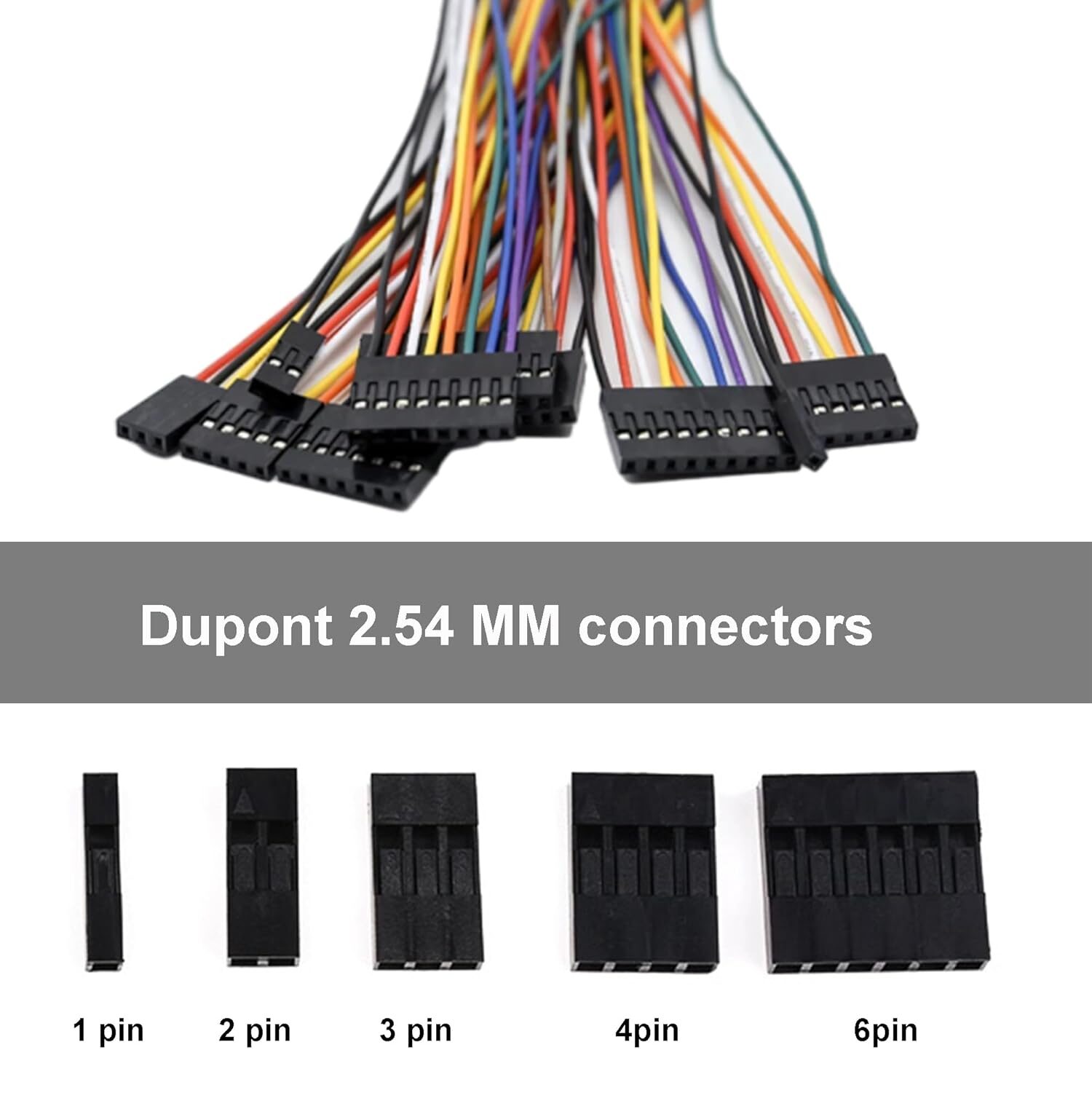 Cable Adaptador GH 1.25mm a Dupont 2P–6P Cable Adaptador GH 1.25mm a Dupont 2P–6P para conexión de sensores y módulos