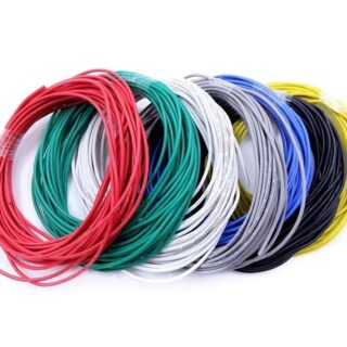 Cable de Silicona 16 AWG 3 kV – Rollo de 5 m flexible para electrónica y alta temperatura