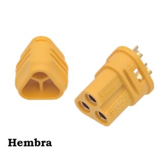 Conector MT30 hembra de alta corriente para drones y baterías LiPo