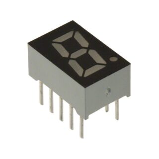 Display LED 7 Segmentos 1 Dígito NKR131S-B rojo para visualización electrónica