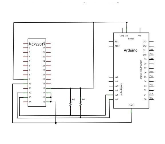 Expansor de E/S I2C MCP23017 DIP-28 Expansor de E/S I2C MCP23017 DIP-28 - Imagen 3