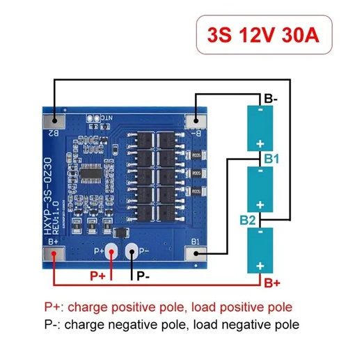 Módulo HXYP-3S Medidor de Voltaje y Corriente DC 30V 3A Conexión de Módulo HXYP-3S Medidor de Voltaje y Corriente DC 30V 3A para monitoreo eléctrico