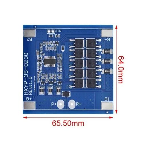 Módulo HXYP-3S Medidor de Voltaje y Corriente DC 30V 3A Dimensiones de Módulo HXYP-3S Medidor de Voltaje y Corriente DC 30V 3A para monitoreo eléctrico