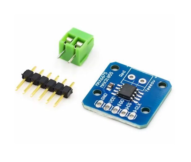 Módulo MAX31855 Convertidor Termopar Tipo K SPI Alta Precisión Módulo MAX31855 Convertidor Termopar Tipo K SPI Alta Precisión para medición térmica