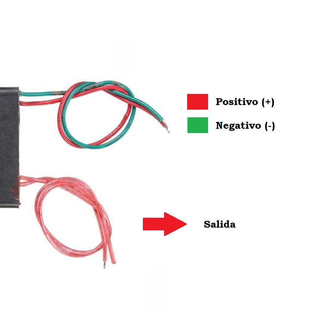 Módulo Elevador Alto Voltaje 3.7V-6V DC a 400KV Generador Arco Eléctrico Pinout de Módulo Elevador Alto Voltaje 3.7V-6V DC a 400KV
