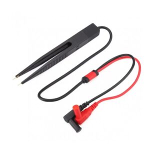 Pinza antiestática SMD tipo test clip para medición con multímetro