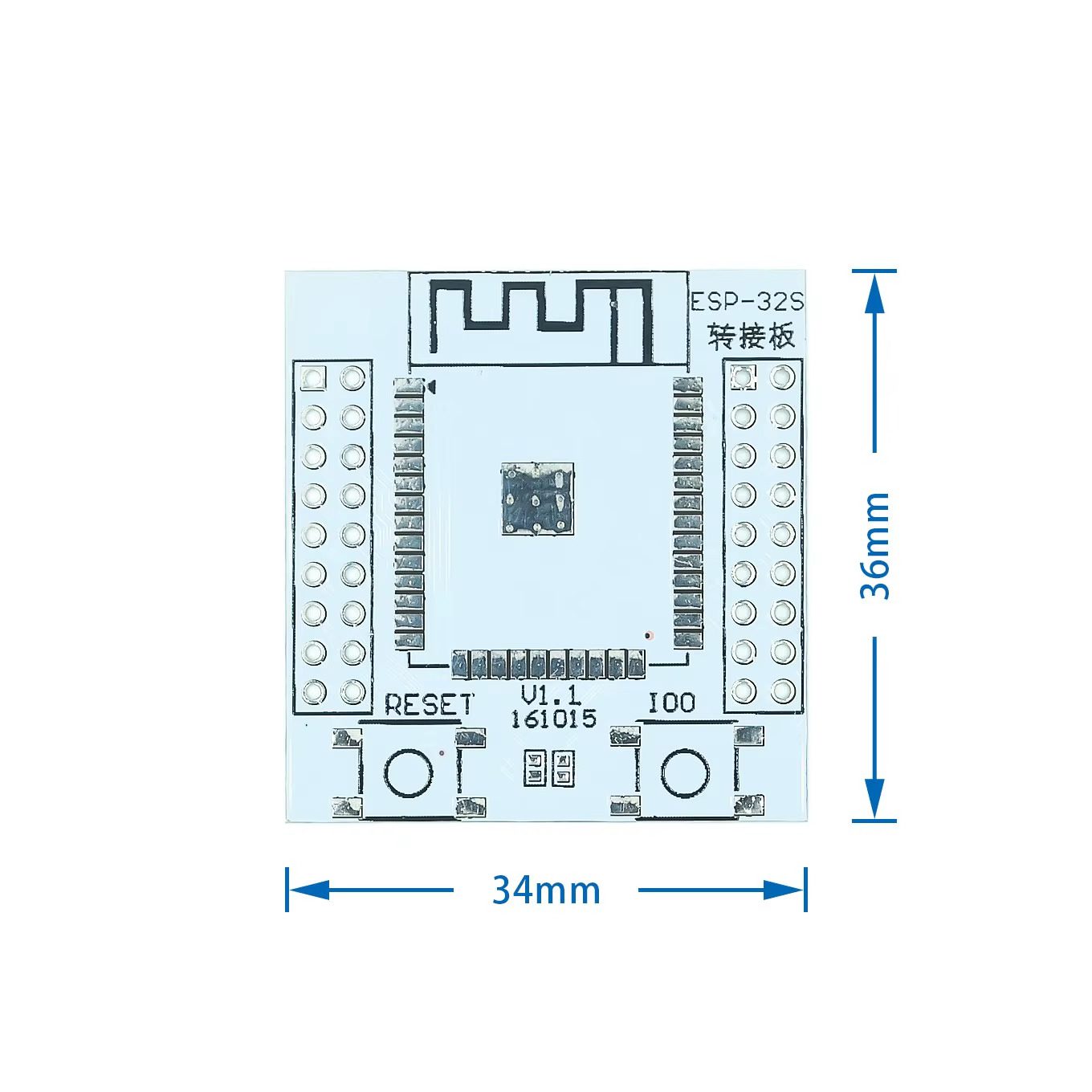 Placa adaptadora compatible con módulos ESP32 y ESP8266 Placa adaptadora compatible con módulos ESP32 y ESP8266 - Imagen 3