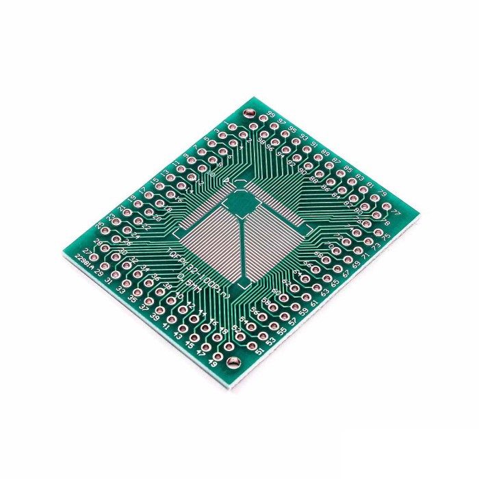 Placa Adaptadora QFP/TQFP/LQFP/FQFP 32/64 Pines a DIP 0.5/0.8mm Placa Adaptadora QFP/TQFP/LQFP/FQFP 32/64 Pines a DIP 0.5/0.8mm para prototipado