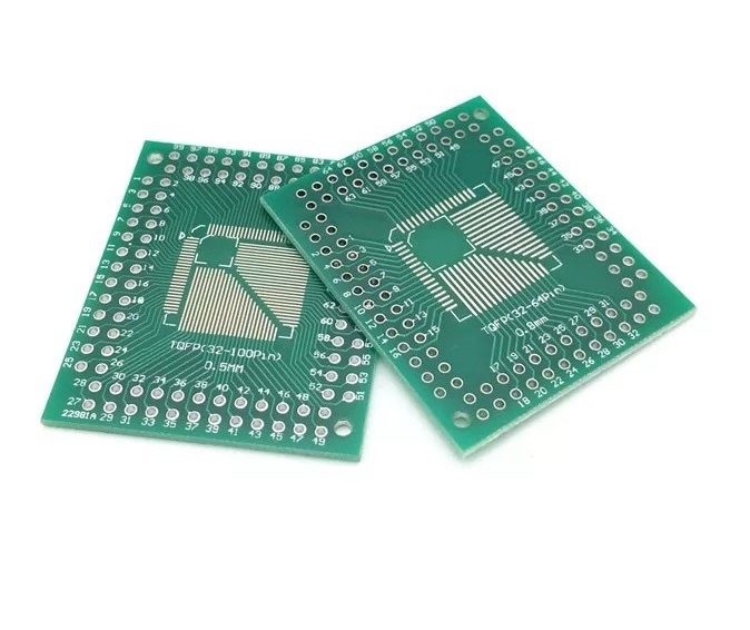 Placa Adaptadora QFP/TQFP/LQFP/FQFP 32/64 Pines a DIP 0.5/0.8mm Placa Adaptadora QFP/TQFP/LQFP/FQFP 32/64 Pines a DIP 0.5/0.8mm para prototipadoPlaca Adaptadora QFP/TQFP/LQFP/FQFP 32/64 Pines a DIP 0.5/0.8mm para prototipado
