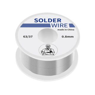 Rollo de Soldadura Estaño 63/37 0.8mm 100g con Núcleo de Flux para electrónica