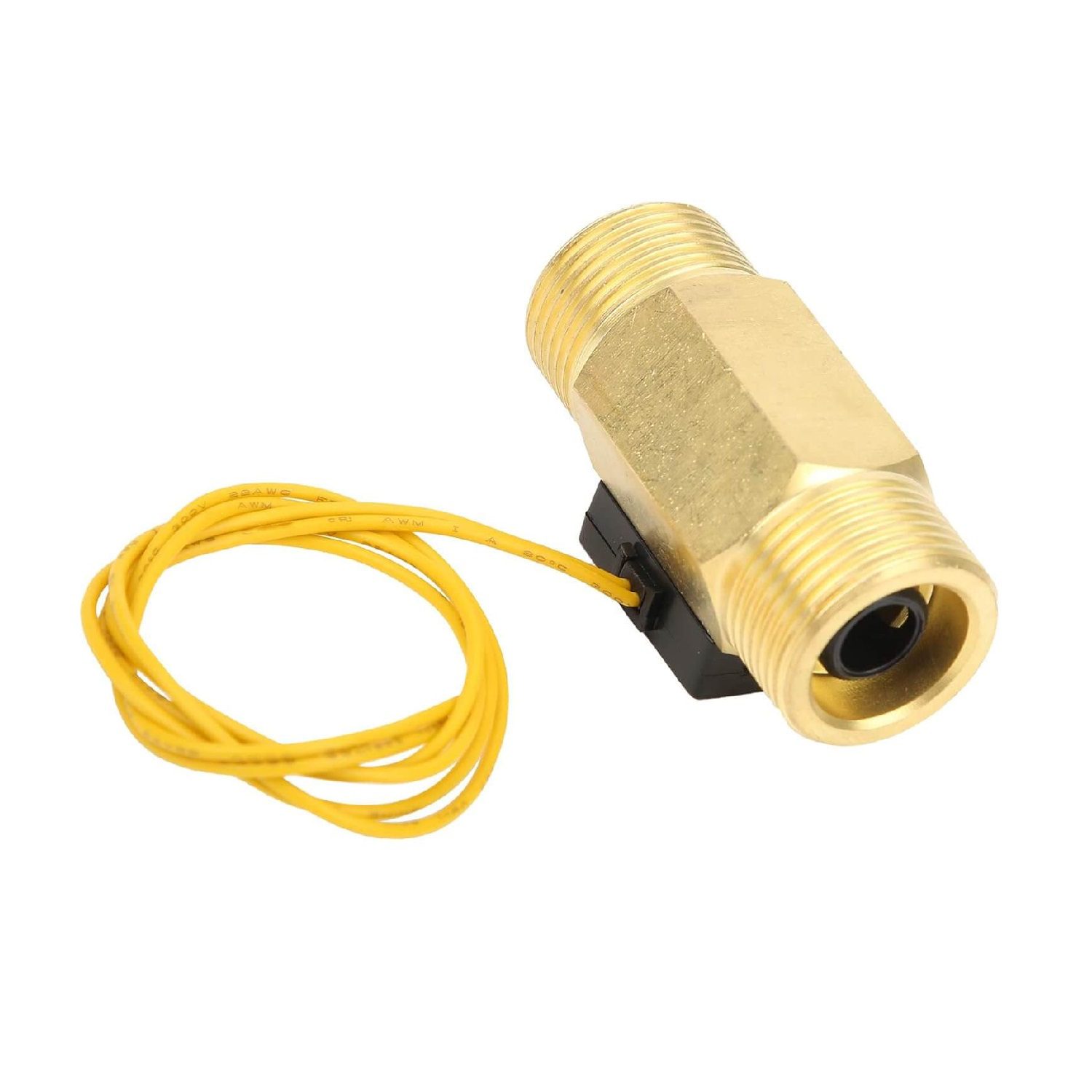 Switch Sensor de Flujo de Agua YF-C02 3/4" 1–50L/min para Calentador Automático Sensor de Flujo de Agua YF-C02 de 3/4 pulgadas para medición de 1 a 50 L/min