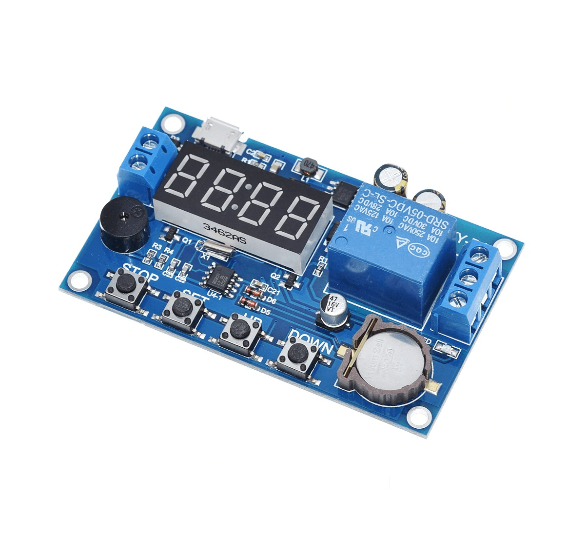 Temporizador Programable Cíclico XY-BJ 5–30V con RTC Temporizador Programable Cíclico XY-BJ