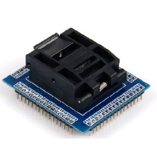 Adaptador de prueba QFP64 de alta calidad para programación y testeo de circuitos integrados SMD