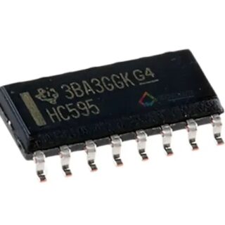 Registro de desplazamiento HC595 de 8 bits para expansión de salidas en microcontroladores