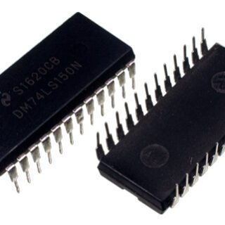 circuito multiplexor 74LS150 en encapsulado DIP, utilizado para seleccionar una de 16 entradas digitales en sistemas electrónicos.