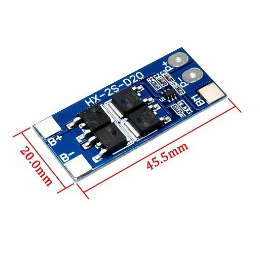 BMS 2S HX-2S-D20 Protección para Baterías de Litio con Control de Carga y Descarga BMS 2S HX-2S-D20 Protección para Baterías de Litio con Control de Carga y Descarga - Imagen 2