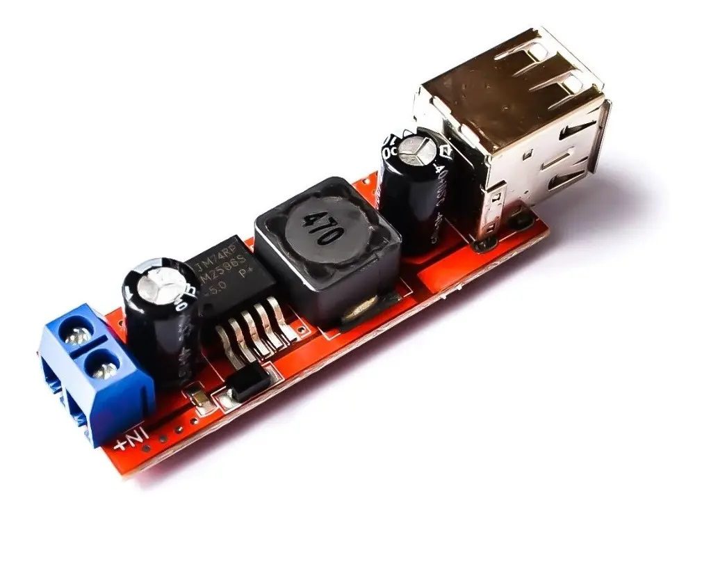 Módulo Step Down LM2596 6V-40V a 5V 3A con Doble USB para Carga Rápida Módulo Step Down LM2596 5V 3A Doble USB – modulo step down lm2596 5v 3a doble usb