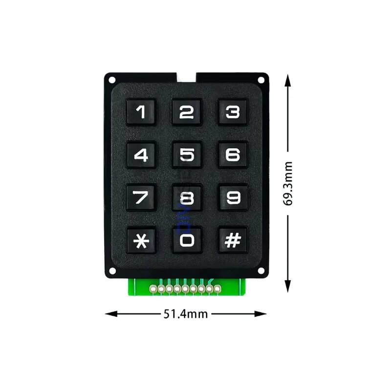 Teclado Matricial 4x3 PCB para Arduino Teclado Matricial 4x3 PCB para Arduino - Imagen 3