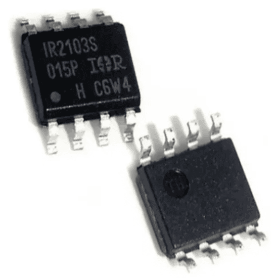 Integrado MOSFET IR2103 SOP-8 Driver de Lado Alto y Bajo 600V Integrado IR2103 SOP-8 controlador MOSFET e IGBT de lado alto y lado bajo para inversores y fuentes switching de hasta 600V