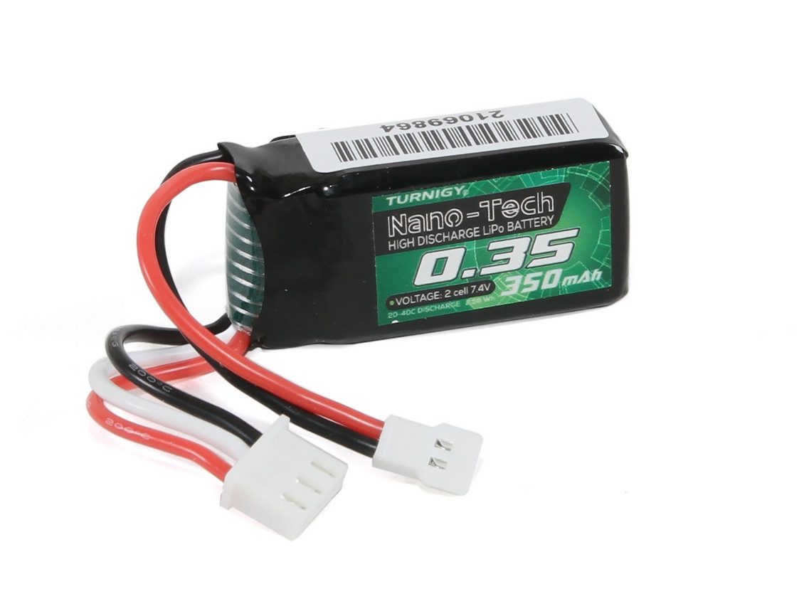 Batería LiPo Turnigy nano-tech 350mAh 2S 7.4V 25-40C para FMS 1/18 y 1/24 Batería LiPo Turnigy nano-tech 350mAh 2S 7.4V 25-40C para vehículos RC FMS escala 1/18 y 1/24